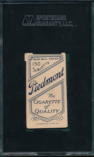 1909-1911 T206 Davis, George, Piedmont Cigarettes SGC 50