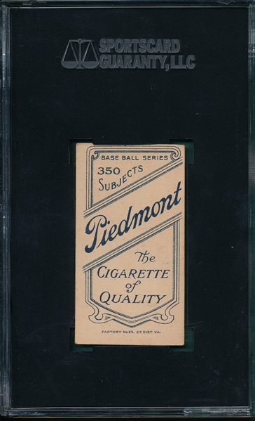 1909-1911 T206 Collins, Eddie, Piedmont Cigarettes SGC 50