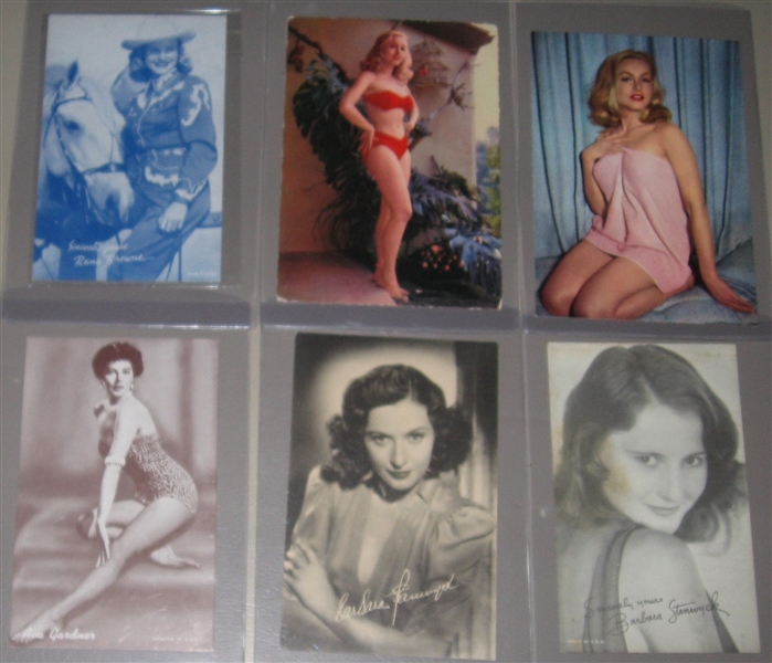 Exhibit, Mutoscope and Other Arcade “Girlie” Cards, Plus R59 Am. Beauties, Lot of (20)