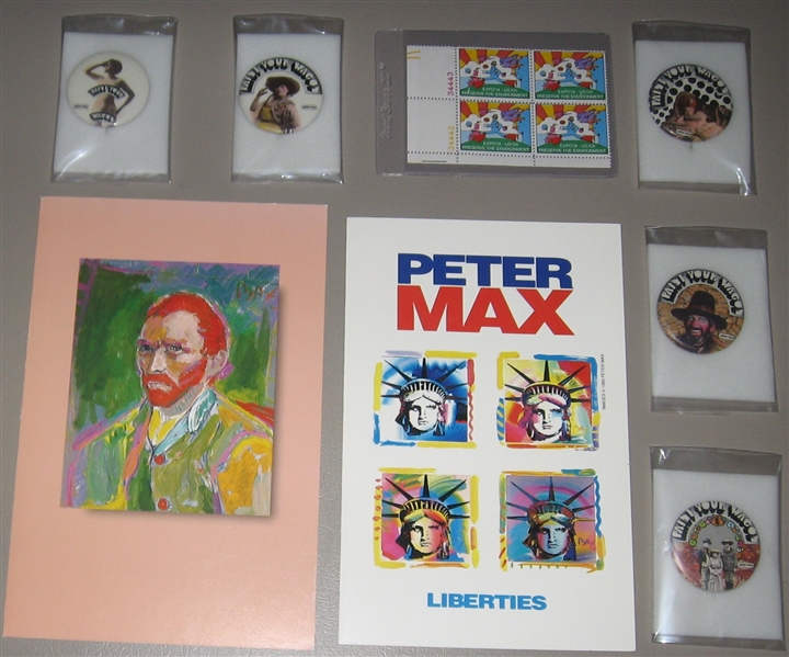 Peter Max Related Items, Lot of (8)