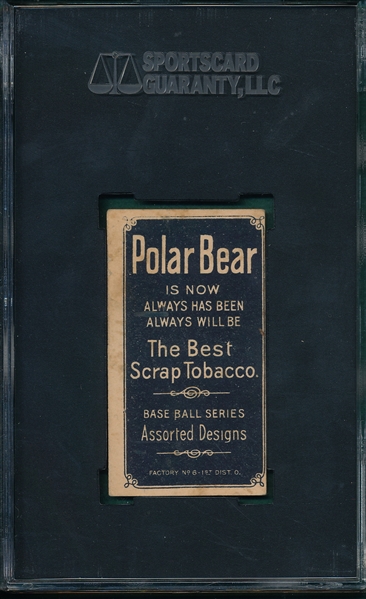 1909-1911 T206 Johnson, Hands at Chest, Polar Bear SGC 35