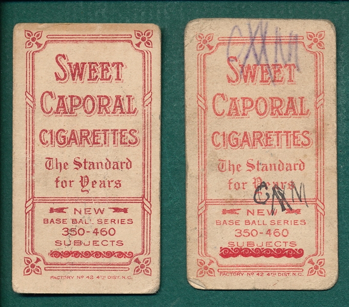 1909-1911 T206 Marquard & Chance, Lot of (2)