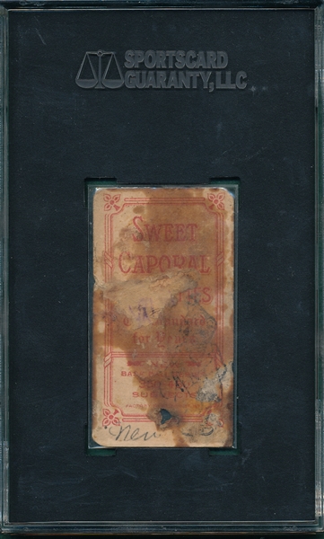 1909-1911 T206 Mathewson, Dark Cap, Sweet Caporal Cigarettes SGC Authentic