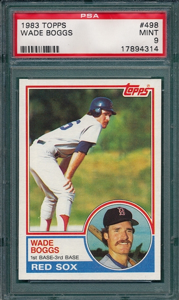 1983 Topps #498 Wade Boggs PSA 9 *MINT*