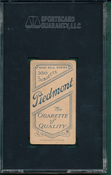 1909-1911 T206 Seitz Piedmont Cigarettes SGC 45 *Southern League*