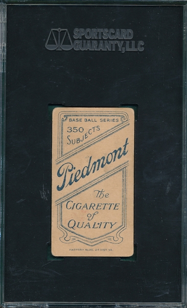 1909-1911 T206 LaFitte Piedmont Cigarettes SGC 40 *Southern League*