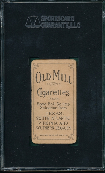 1909-1911 T206 Foster Old Mill Cigarettes SGC 20 *Southern League*