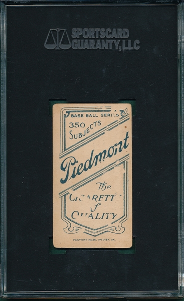 1909-1911 T206 Dineen Piedmont Cigarettes SGC 10 