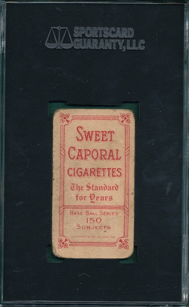 1909-1911 T206 Kleinow, Bat, Sweet Caporal Cigarettes SGC 20 