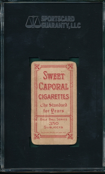 1909-1911 T206 Jones, Hands on Hips, Sweet Caporal Cigarettes SGC 20 