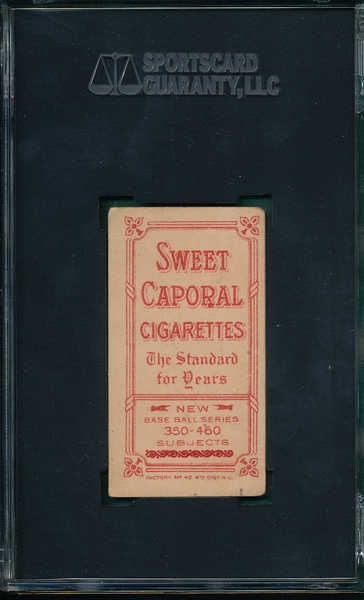 1909-1911 T206 Bradley, Bat, Sweet Caporal Cigarettes SGC 20 