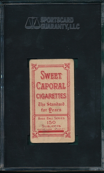 1909-1911 T206 Liebhardt Sweet Caporal Cigarettes SGC 30 