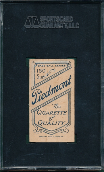 1909-1911 T206 Gilbert Piedmont Cigarettes SGC 30 *Presents Better*