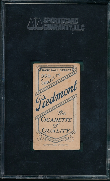 1909-1911 T206 Hoffman, Danny, Piedmont Cigarettes SGC 30 