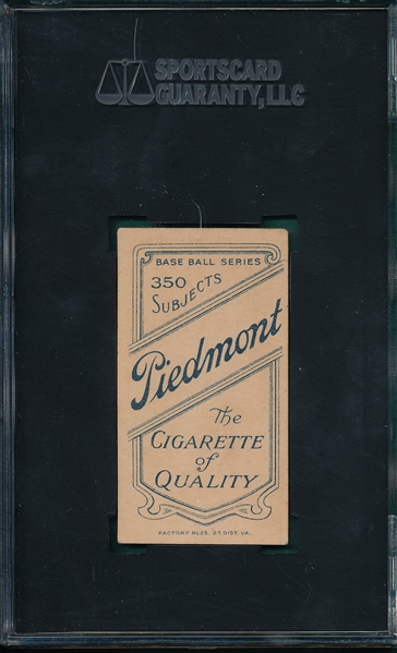 1909-1911 T206 Mattern Piedmont Cigarettes SGC 30 *Presents Better*