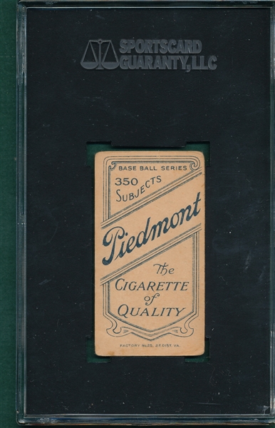 1909-1911 T206 Krause, Pitching, Piedmont Cigarettes SGC 35