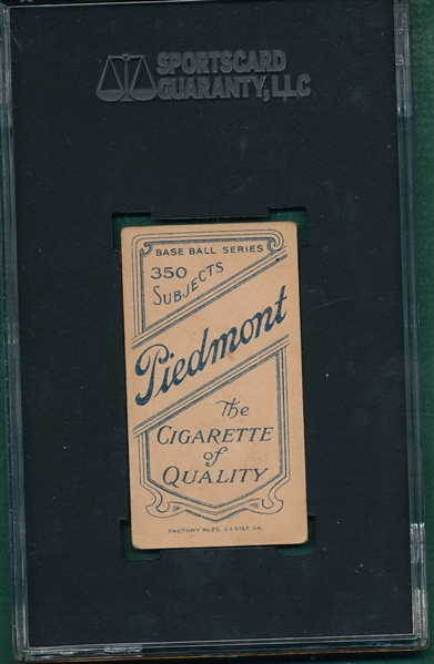1909-1911 T206 Charles Piedmont Cigarettes SGC 35