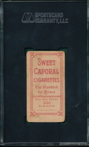 1909-1911 T206 Knabe Sweet Caporal Cigarettes SGC 35 *Factory 25*