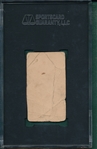 1909-1911 T206 Hallman, SGC Authentic *Blank Back*