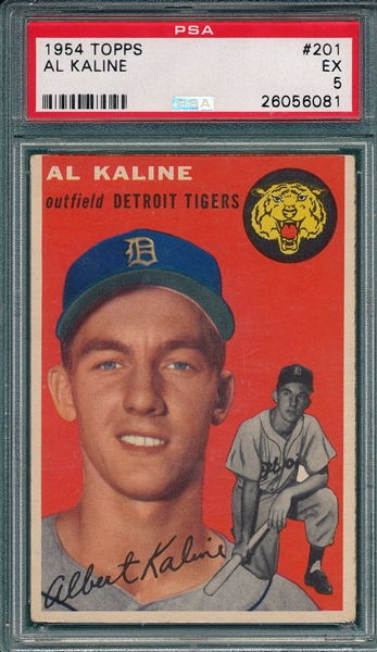 1954 Topps #201 Al Kaline PSA 5 *Rookie*
