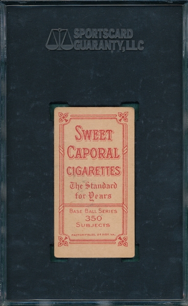 1909-1911 T206 Arellanes Sweet Caporal Cigarettes SGC 50 *Factory 25*