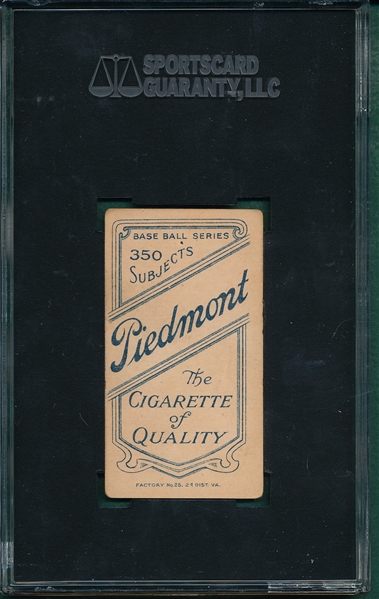 1909-1911 T206 Murray, Batting, Piedmont Cigarettes SGC 50 