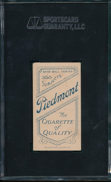1909-1911 T206 Krause, Portrait, Piedmont Cigarettes SGC 60