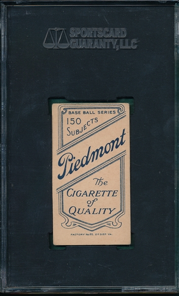 1909-1911 T206 Karger Piedmont Cigarettes SGC 55