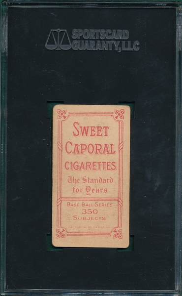 1909-1911 T206 Leach, Bending, Sweet Caporal Cigarettes SGC 40 