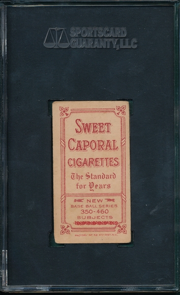 1909-1911 T206 Kleinow, Boston, Sweet Caporal Cigarettes SGC 40 