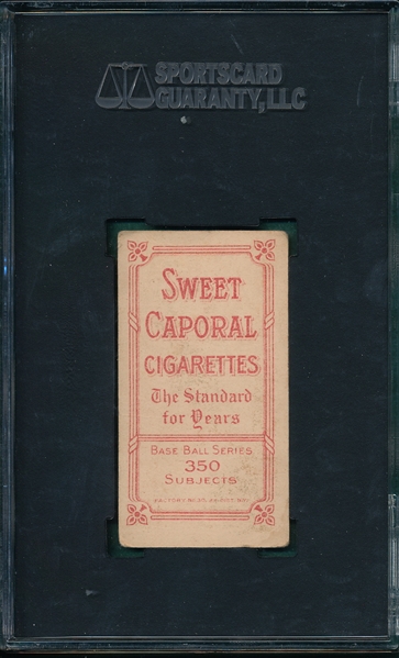 1909-1911 T206 Bliss Sweet Caporal Cigarettes SGC 40 