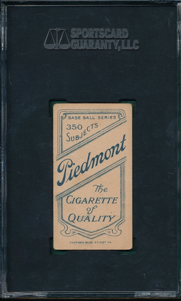 1909-1911 T206 Howell, Portrait, Piedmont Cigarettes SGC 40 
