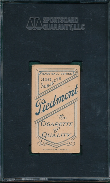 1909-1911 T206 Magee, Portrait, Piedmont Cigarettes SGC 40 