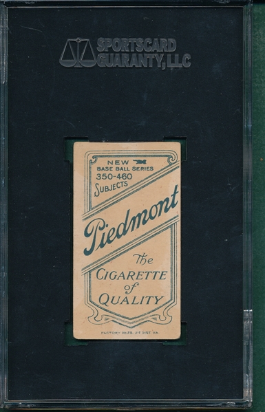 1909-1911 T206 Magee, Bat, Piedmont Cigarettes SGC 40 
