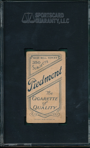 1909-1911 T206 Lavender Piedmont Cigarettes SGC 40 