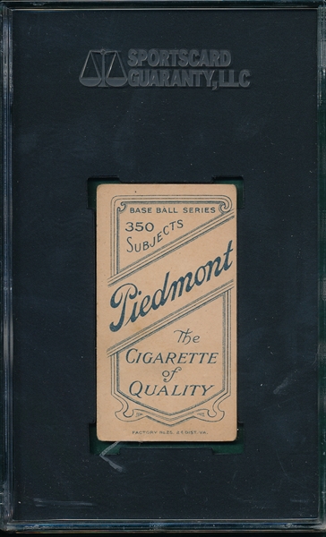 1909-1911 T206 Lundgren, KC, Piedmont Cigarettes SGC 40 