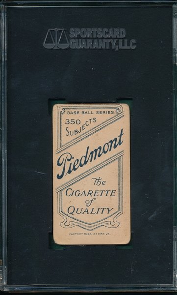 1909-1911 T206 Marshal Piedmont Cigarettes SGC 40 