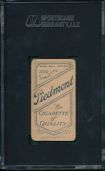 1909-1911 T206 Groom Piedmont Cigarettes SGC 40 