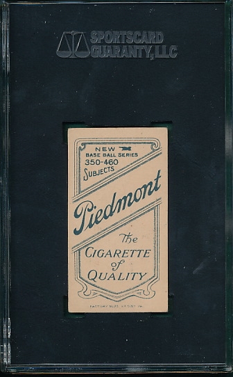 1909-1911 T206 Evers, Chicago on Shirt, Piedmont Cigarettes SGC 55