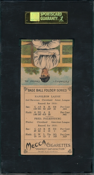 1911 T201 Lajoie/Falkenberg Mecca Cigarettes SGC 40
