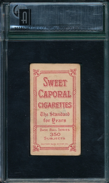 1909-1911 T206 Shaw, Hunky, Sweet Caporal Cigarettes GAI 2.5 *Factory 25*