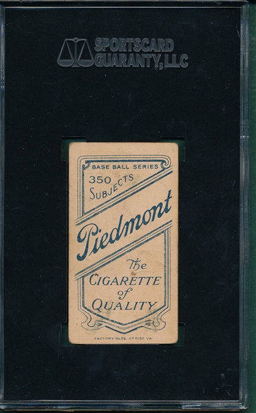 1909-1911 T206 Elberfeld, Fielding, Piedmont Cigarettes SGC 50
