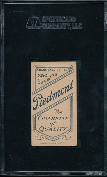1909-1911 T206 Engle Piedmont Cigarettes SGC 50