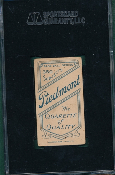 1909-1911 T206 Shannon Piedmont Cigarettes SGC 40