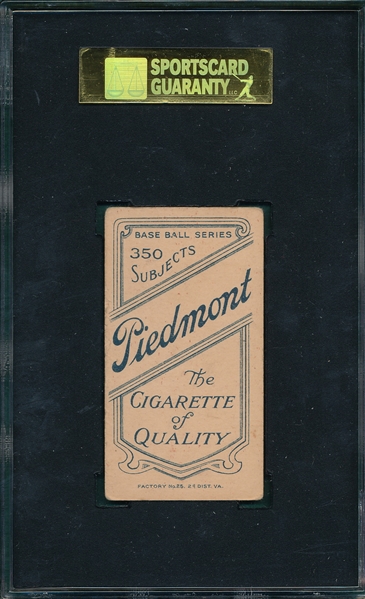 1909-1911 T206 Stephens Piedmont Cigarettes SGC 50