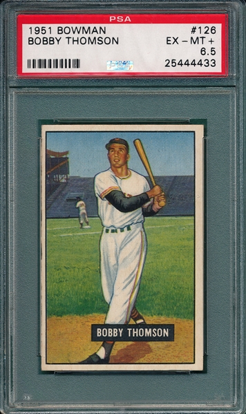 1951 Bowman #126 Bobby Thomson PSA 6.5