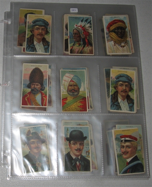1910 T113 Types of Nations, Lot of (70)