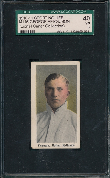 1910-11 M116 Freguson, Sporting Life, SGC 40
