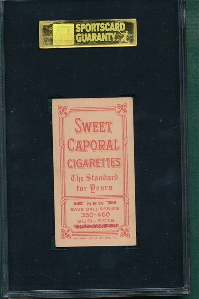 1909-1911 T206 Herzog, Boston, Sweet Caporal Cigarettes SGC 60
