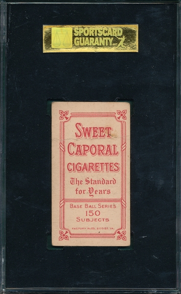 1909-1911 T206 Bowerman Sweet Caporal Cigarettes SGC 30 *Factory 25*